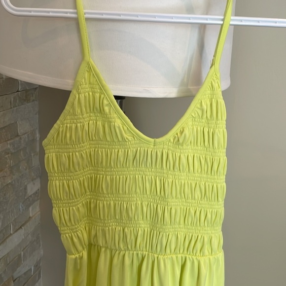 Bright yellow spaghetti strap dress NEW - Picture 2 of 6